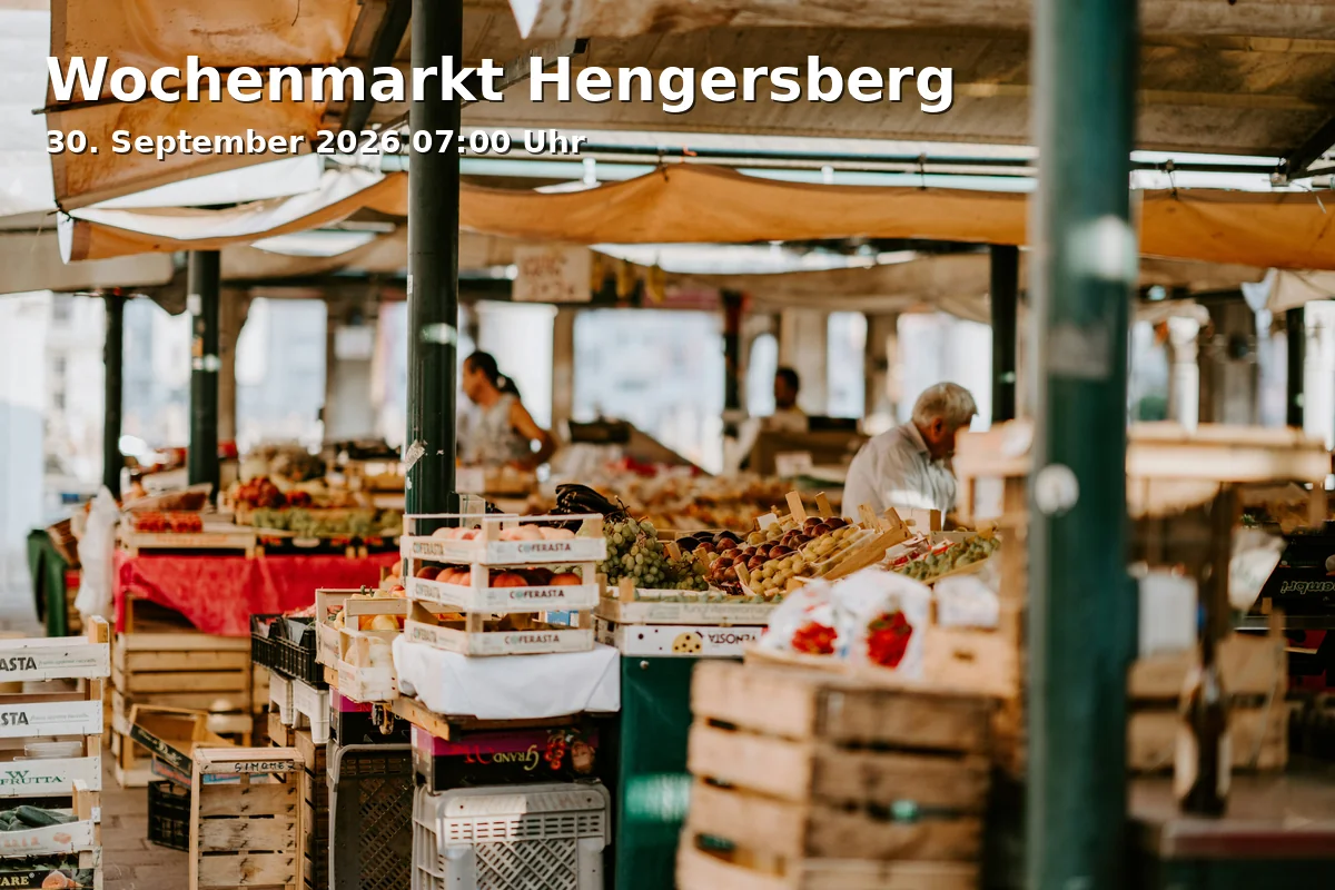 Event: Wochenmarkt Hengersberg