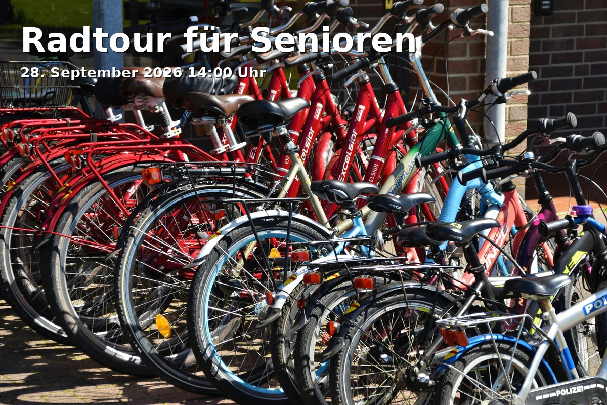 Event: Radtour für Senioren in Treffpunkt Marktplatz/Brunnen, Marktplatz 1, 87700 Memmingen on 28. September 2026