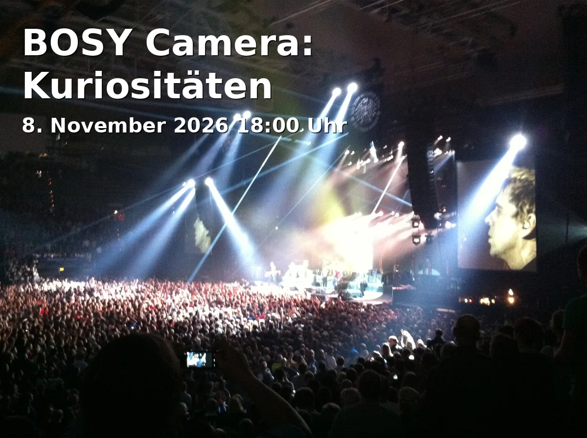 Event: BOSY Camera: Kuriositäten in Anneliese Brost Musikforum Ruhr, Marienplatz 1, 44787 Bochum on 8. November 2026