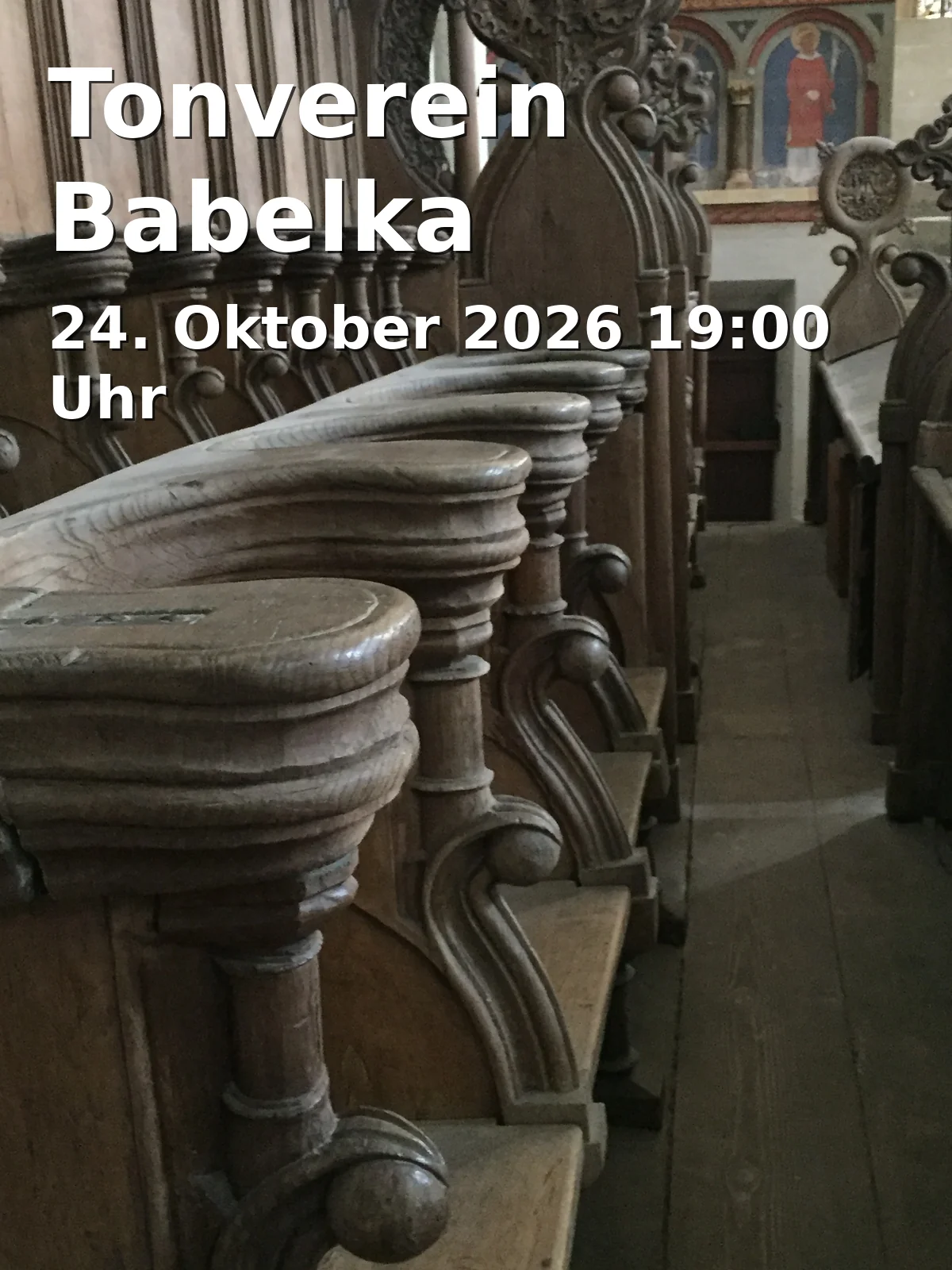Event: Tonverein Babelka in Neuendorfer Anger 1, 14482 Potsdam on 24. Oktober 2026