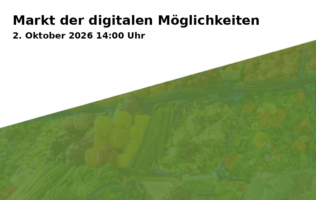 Event: Markt der digitalen Möglichkeiten in Volkshochschule Bielefeld – Kleiner Saal, Ravensberger Park 1, 33607 Bielefeld on 2. Oktober 2026