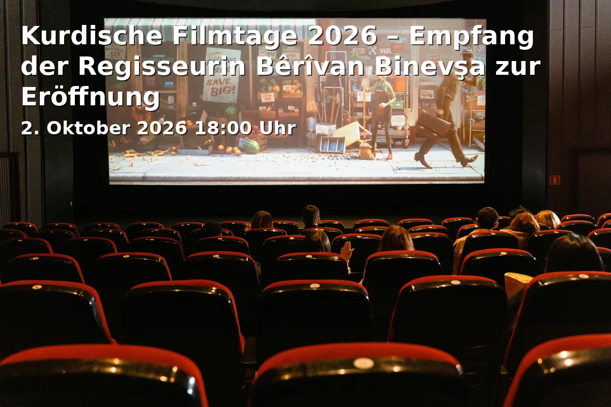 Event: Kurdische Filmtage 2026 – Empfang der Regisseurin Bêrîvan Binevşa zur Eröffnung in Lichtwerk, Ravensberger Park 7, 33607 Bielefeld on 2. Oktober 2026