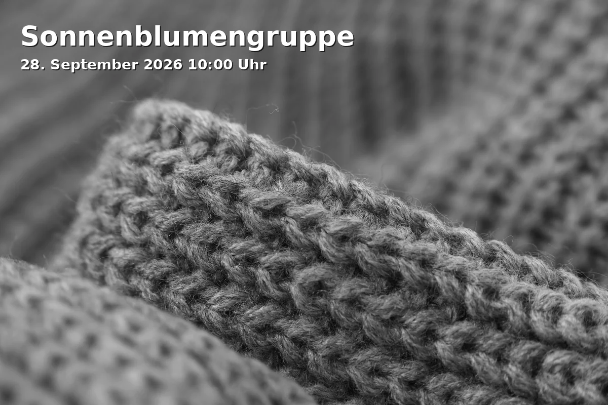 Event: Sonnenblumengruppe in Stadtteilzentrum Die Villa, Äußere Brucker Straße 49, 91052 Erlangen on 28. September 2026