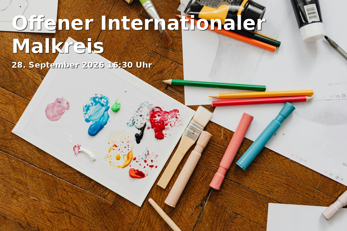 Event: Offener Internationaler Malkreis in Kulturpunkt Bruck, Fröbelstraße 6, 91058 Erlangen on 28. September 2026