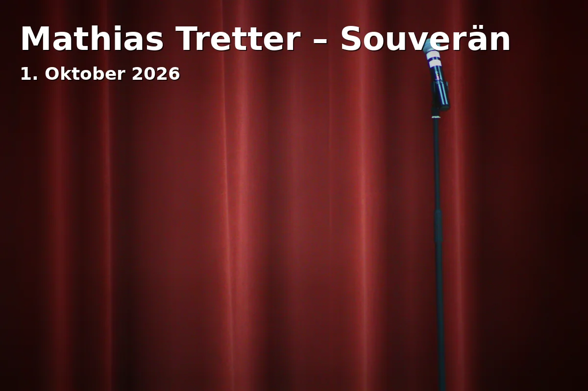 Event: Mathias Tretter – Souverän in Theater fifty-fifty, k.A., Erlangen on 1. Oktober 2026