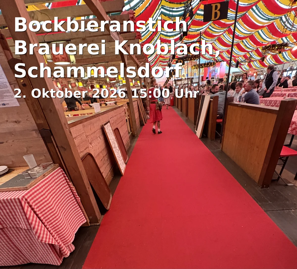 Event: Bockbieranstich Brauerei Knoblach, Schammelsdorf in Brauerei Knoblach, Kremmeldorfer Straße 1, 96129 Litzendorf-Schammelsdorf on 2. Oktober 2026