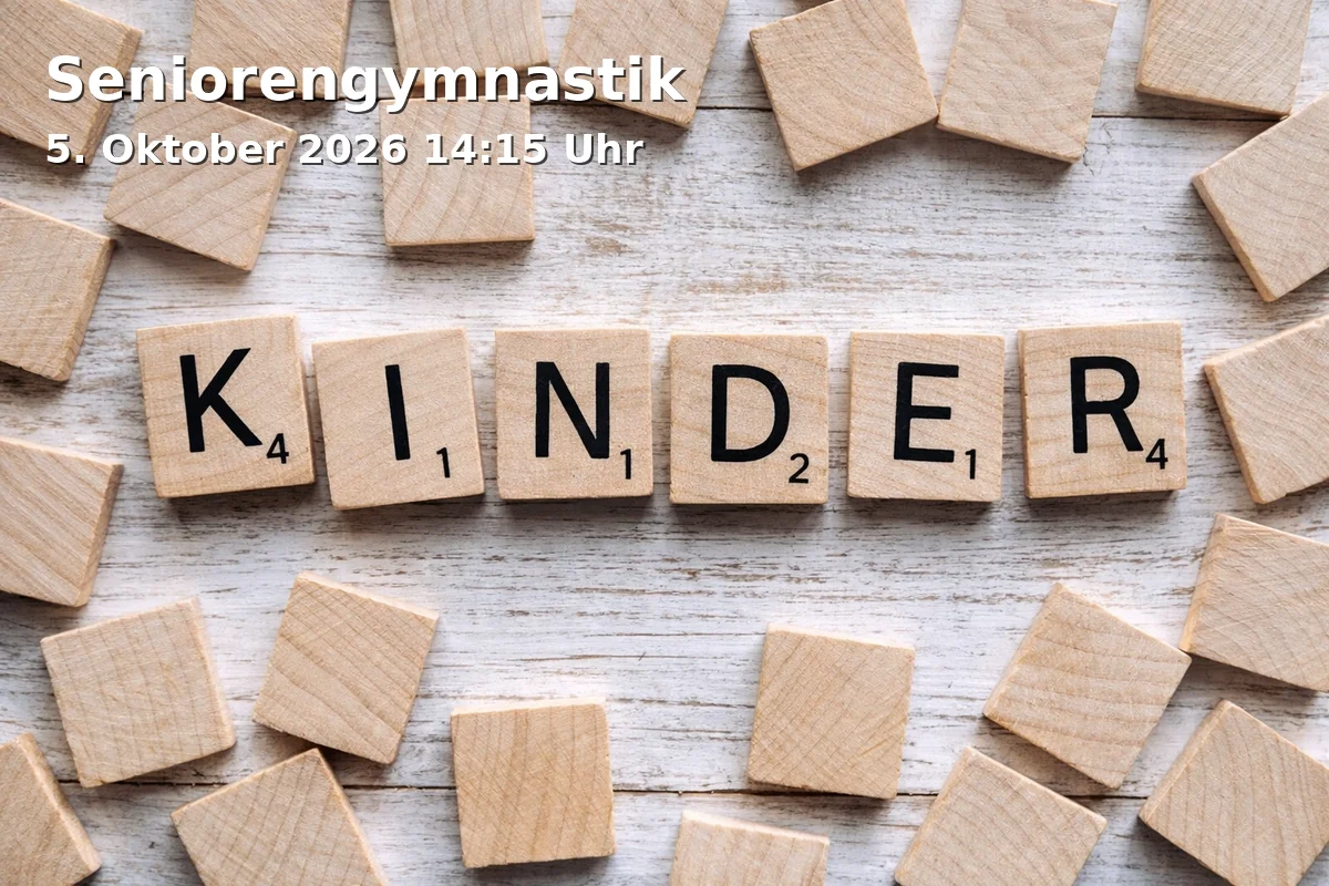 Event: Seniorengymnastik in Ratzengraben-Turnhalle, Ratzengraben 4, 87700 Memmingen on 5. Oktober 2026