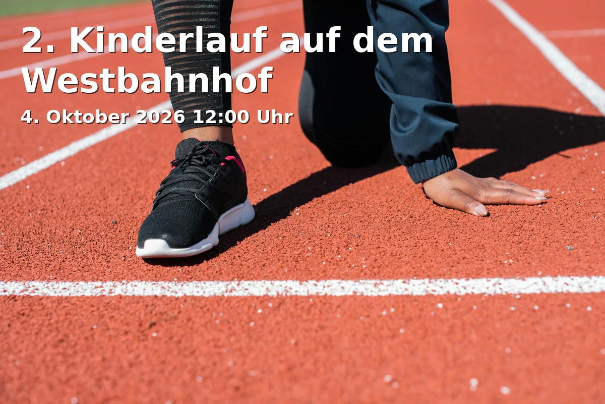 Event: 2nd Children's Run at the Westbahnhof in KufA Haus, Westbahnhof 13, 38118 Braunschweig on 4. October 2026
