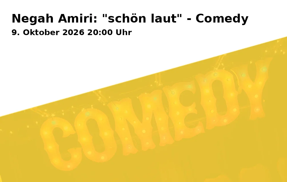 Negah Amiri: "loudly beautiful" - Comedy