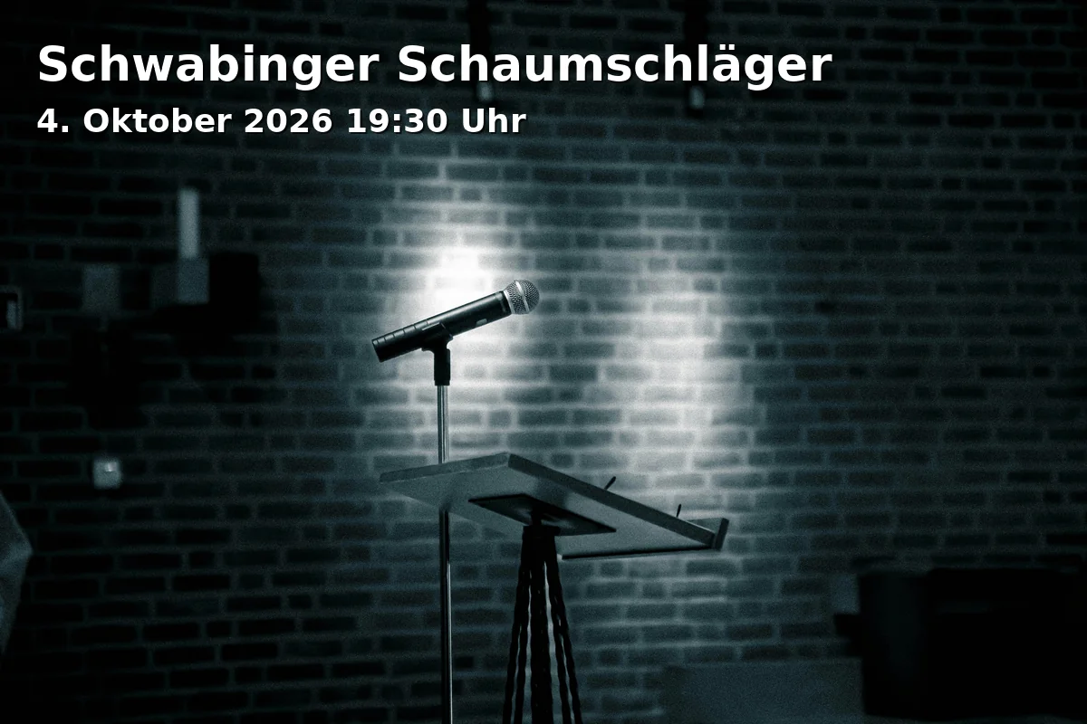 Event: Schwabinger Schaumschläger in Vereinsheim, Occamstraße 8, 80802 München on 4. Oktober 2026