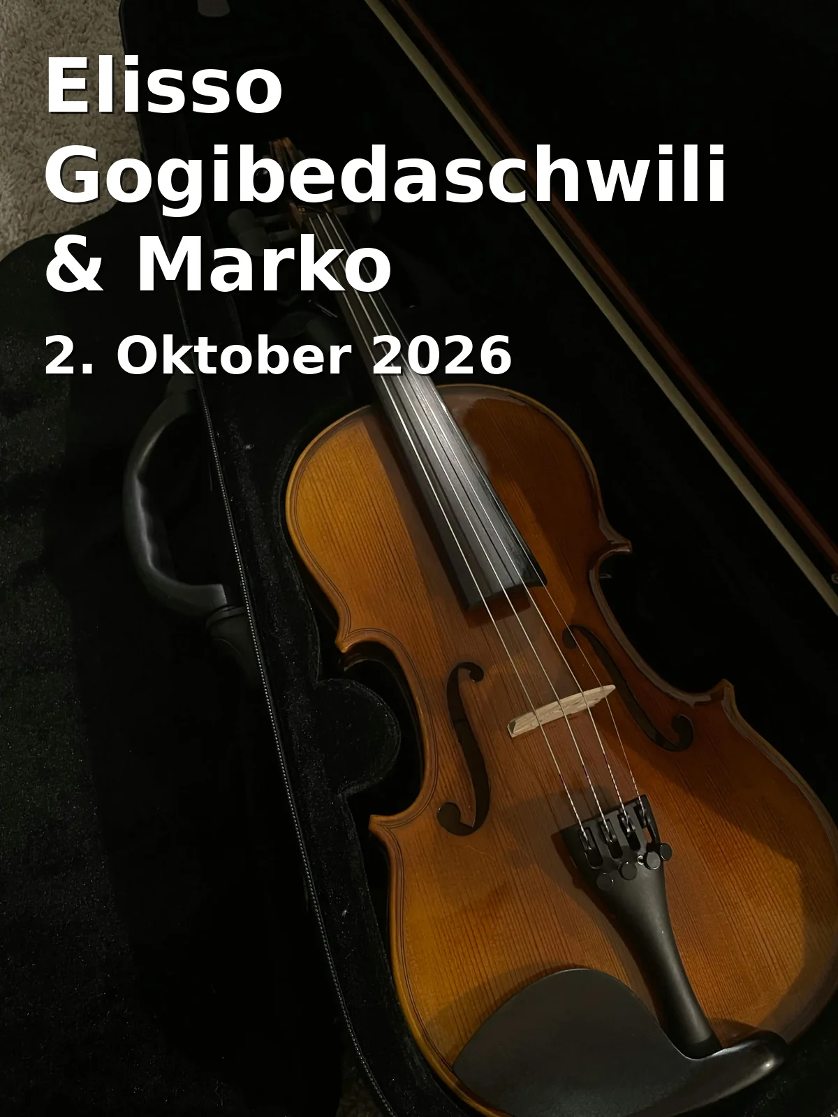 Event: Elisso Gogibedaschwili & Marko Trivunovic in Rittersaal des Herzogsschlosses, Straubing on 2. Oktober 2026