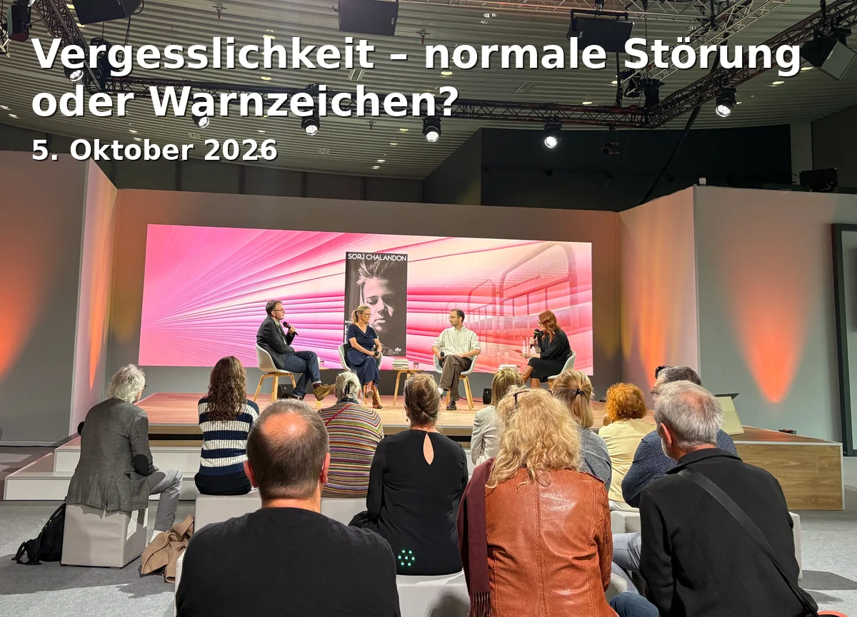 Event: Vergesslichkeit – normale Störung oder Warnzeichen? in altes E-Werk, Amberg on 5. Oktober 2026
