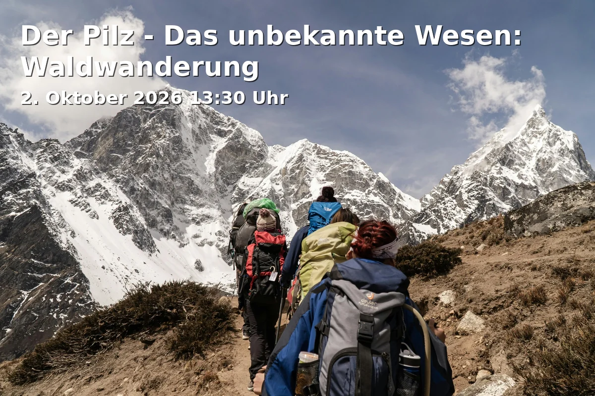 Event: Der Pilz - Das unbekannte Wesen: Waldwanderung in Parkplatz Freibad Harthausen, Schwimmbadstr. 9, 83043 Bad Aibling on 2. Oktober 2026