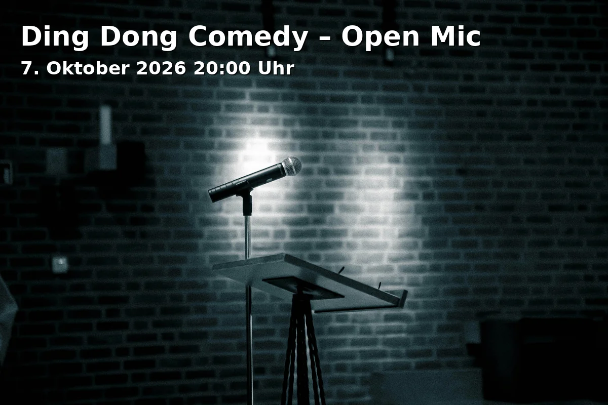 Event: Ding Dong Comedy – Open Mic in BORA, Duisburg on 7. Oktober 2026