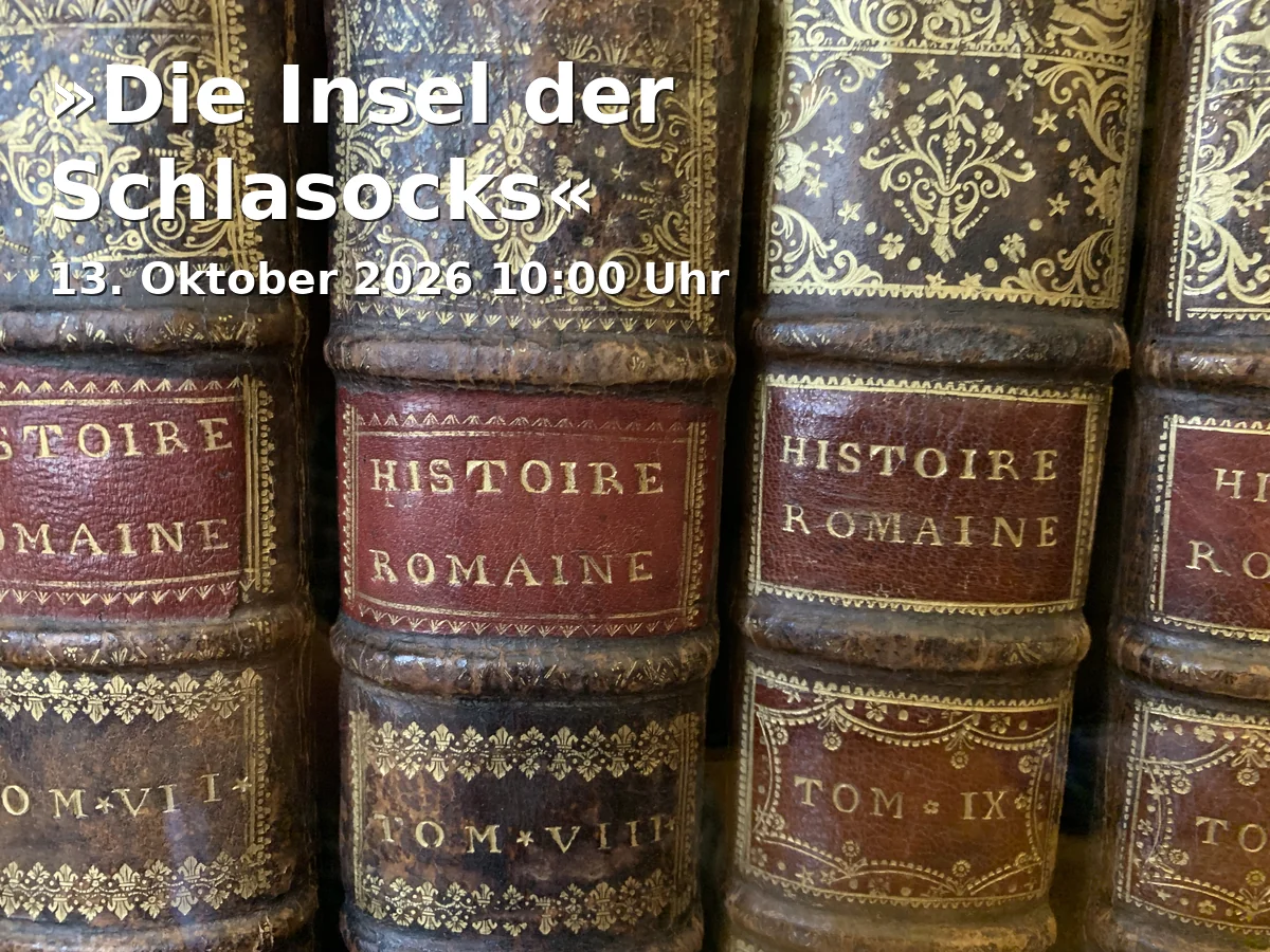 Event: »Die Insel der Schlasocks« in Literaturhaus Göttingen, Nikolaistraße 22, 37073 Göttingen on 13. Oktober 2026