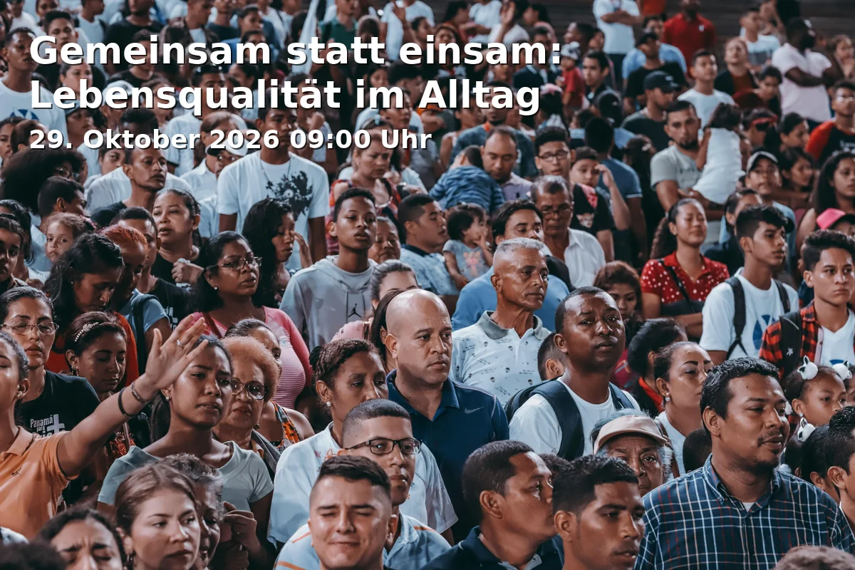 Event: Gemeinsam statt einsam: Lebensqualität im Alltag in Bürgerspital Aalen, Spritzenhausplatz 13, 73430 Aalen on 29. Oktober 2026