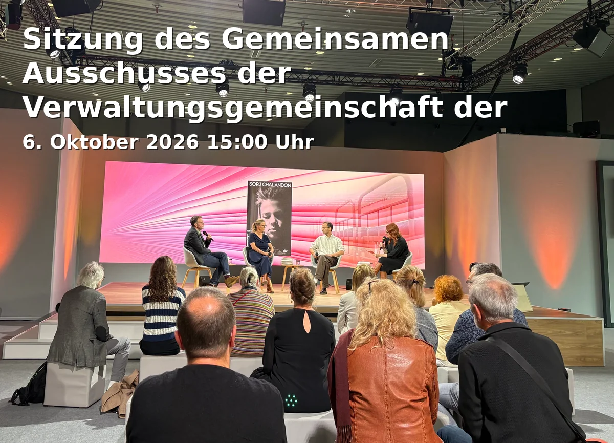 Event: Sitzung des Gemeinsamen Ausschusses der Verwaltungsgemeinschaft der Stadt Aalen mit den Gemeinden Essingen und Hüttlingen in Großer Sitzungssaal im Rathaus Aalen, Marktplatz 30, 73430 Aalen on 6. Oktober 2026