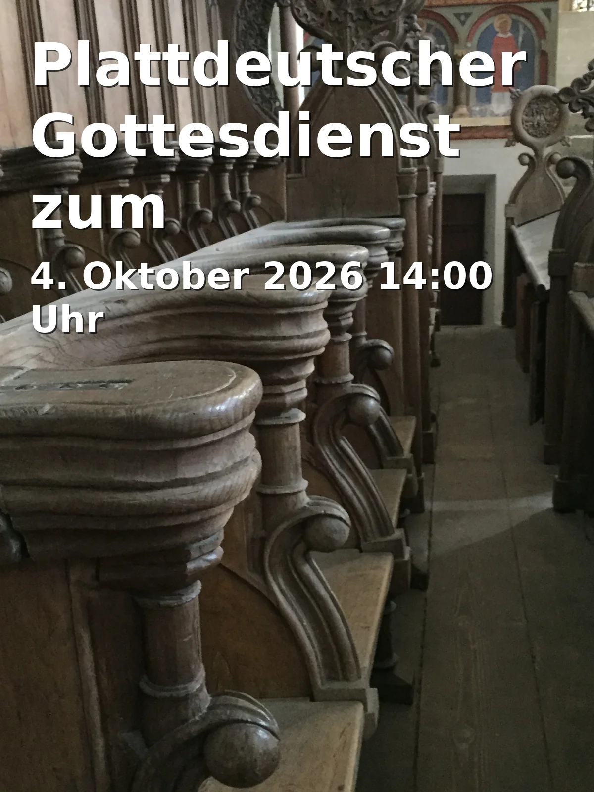 Event: Plattdeutscher Gottesdienst zum Erntedankfest in Peterskirche Kirchdornberg (ev.), Am Tie 17, 33619 Bielefeld on 4. Oktober 2026