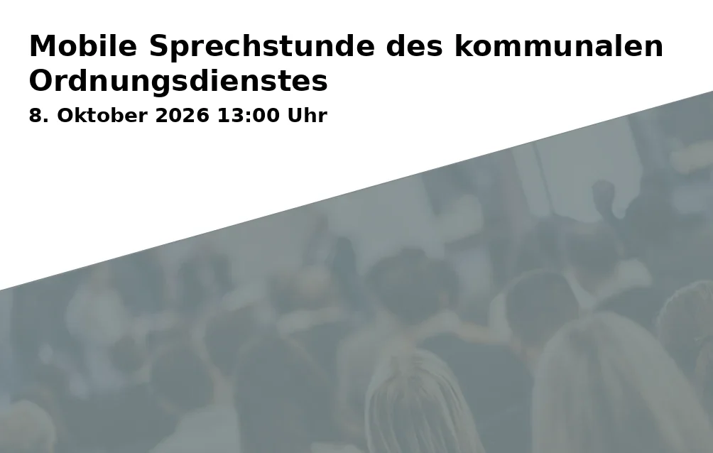 Event: Mobile Sprechstunde des kommunalen Ordnungsdienstes in REWE, Steeler Straße 89-95, Gelsenkirchen on 8. Oktober 2026
