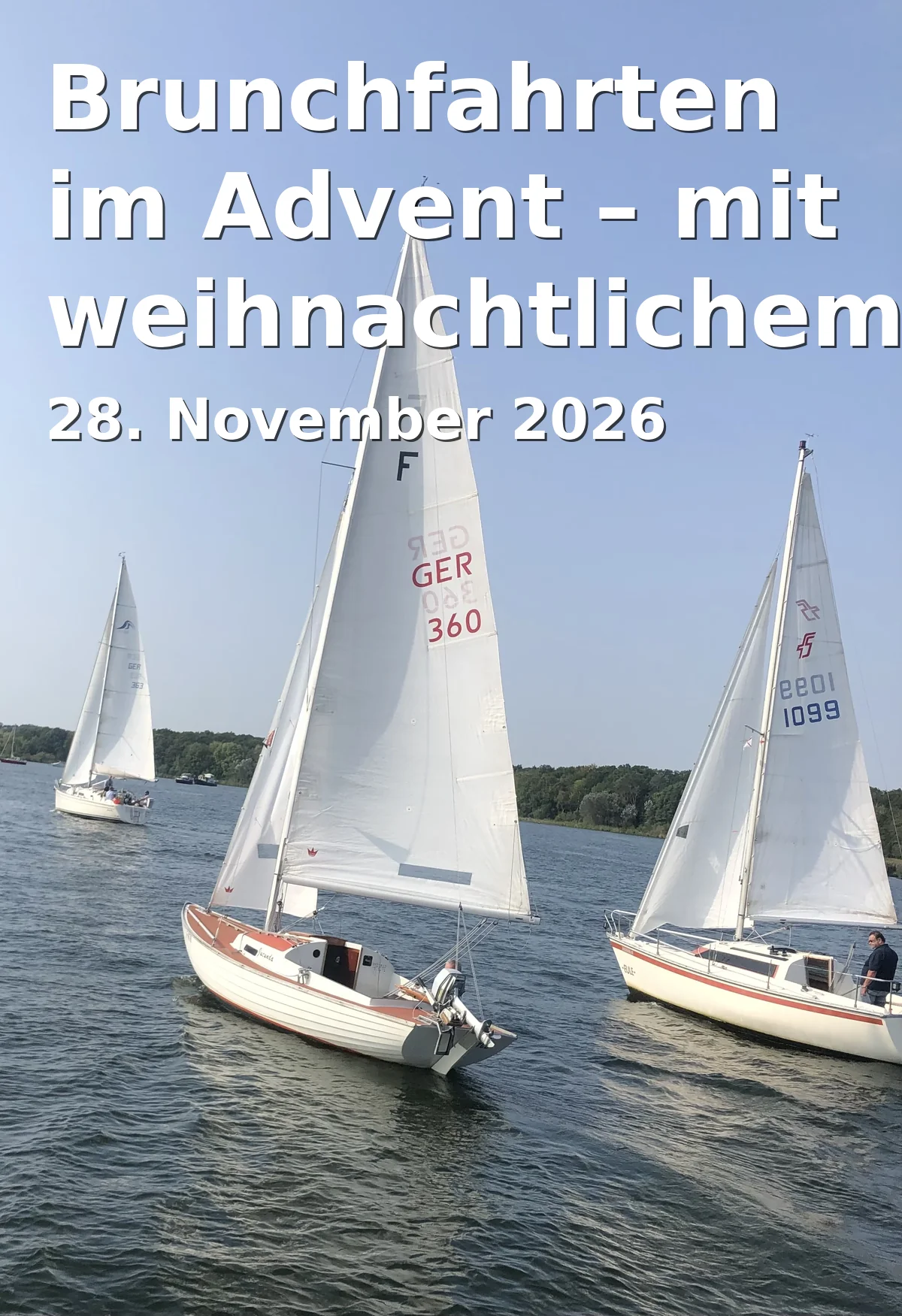 Event: Brunchfahrten im Advent – mit weihnachtlichem Brunchbuffet