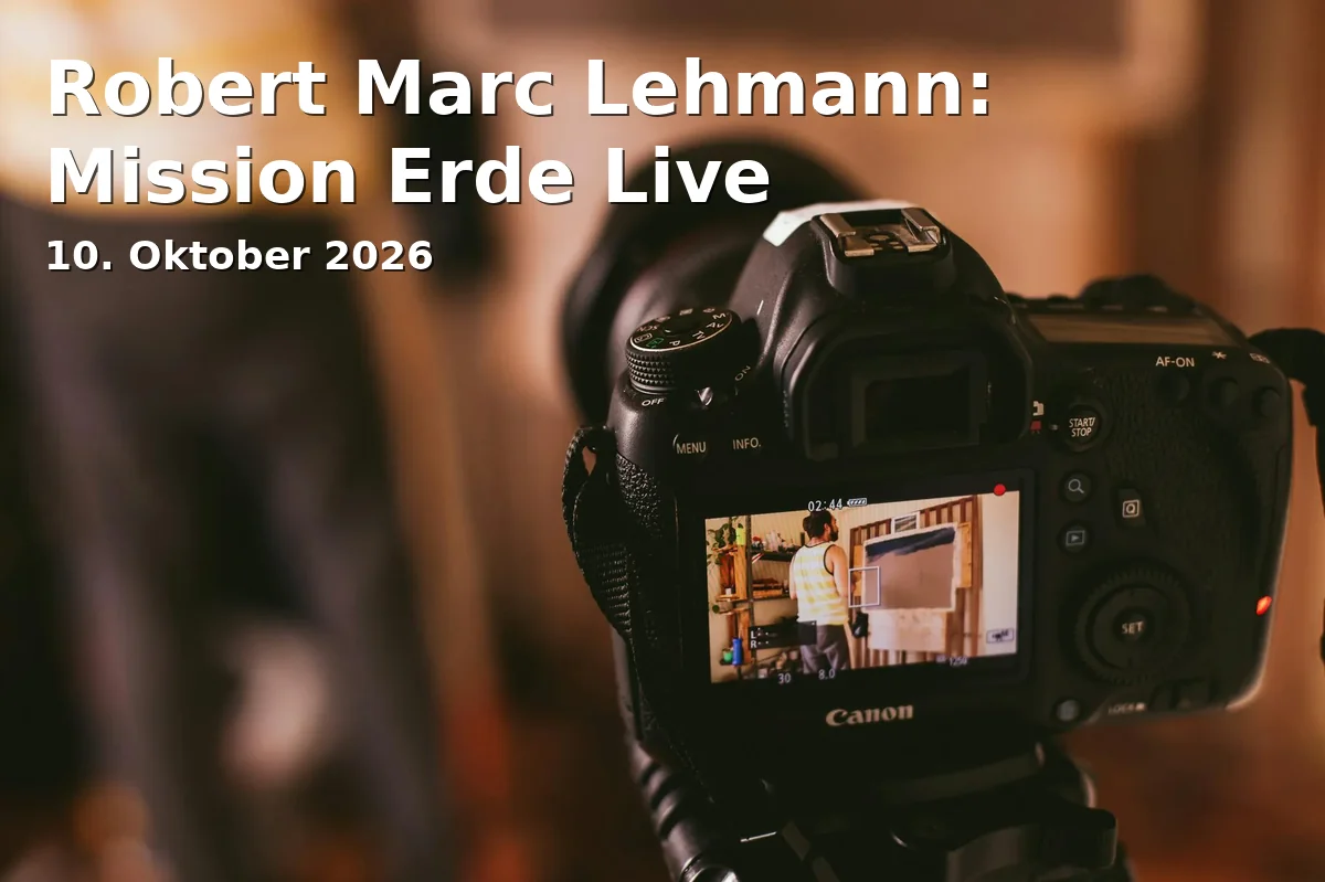 Event: Robert Marc Lehmann: Mission Erde Live in Brückenforum, Friedrich-Breuer-Straße 17, 53225 Bonn on 10. Oktober 2026