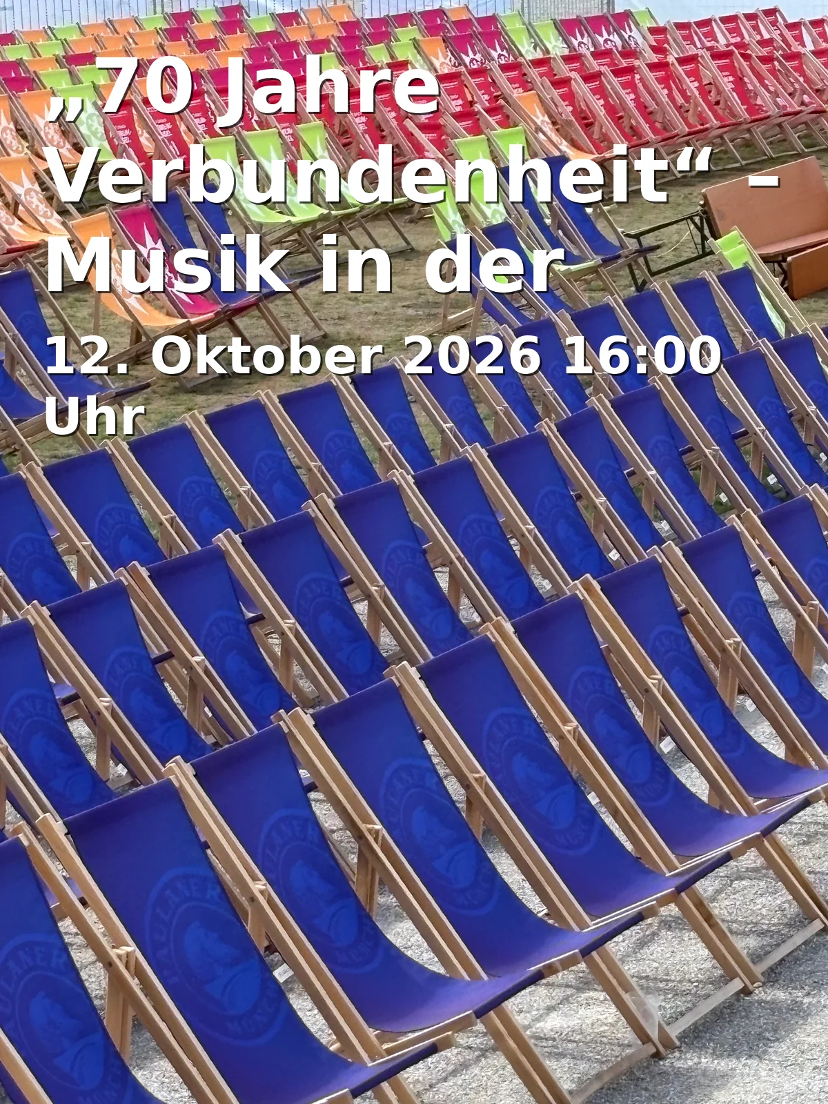 Event: „70 Jahre Verbundenheit“ – Musik in der Stadt in Schlossterrasse, Luitpoldplatz, Rathaus und Arkaden, Sulzbach-Rosenberg on 12. Oktober 2026