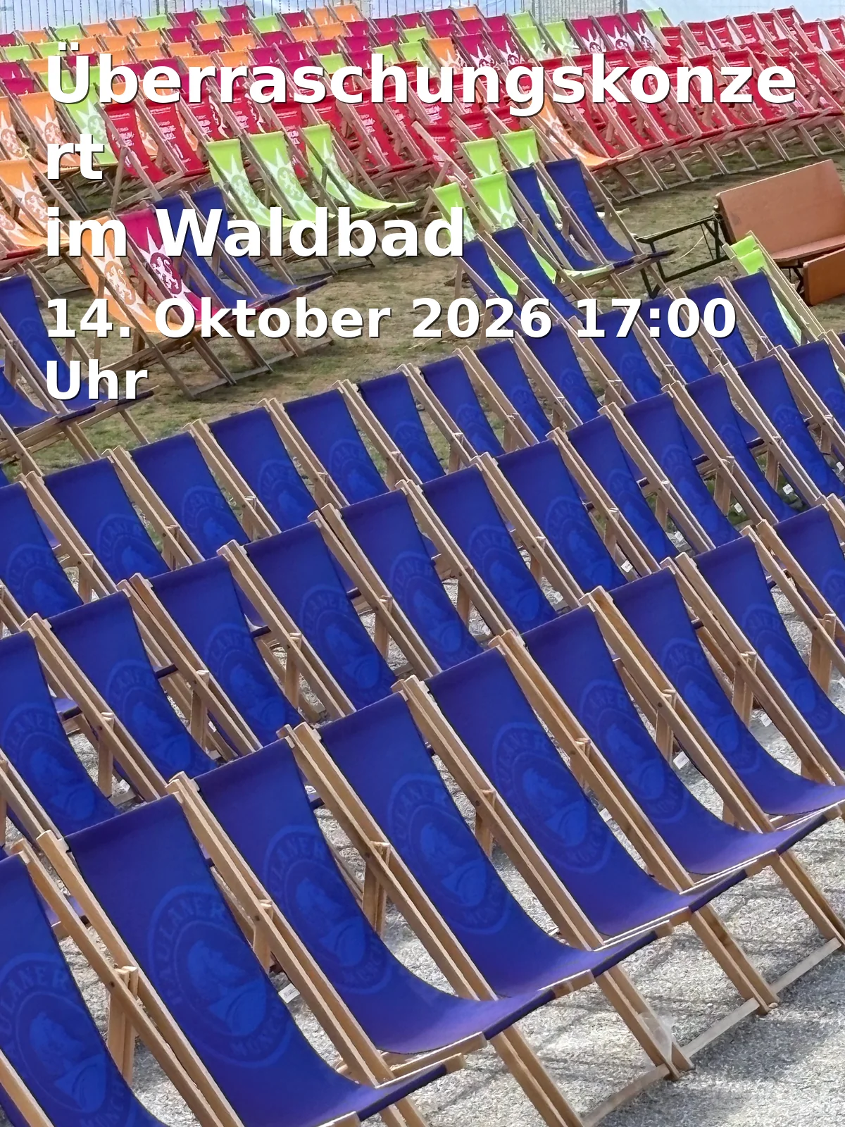 Event: Überraschungskonzert im Waldbad in Waldbad, Oberschwaig 7, 92237 Sulzbach-Rosenberg on 14. Oktober 2026