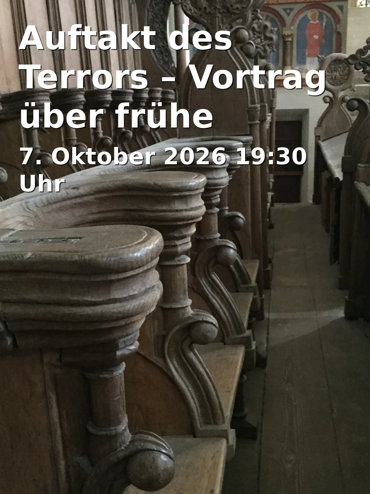Event: Auftakt des Terrors – Vortrag über frühe Konzentrationslager in Versöhnungskirche Dachau, Alte Römerstraße 75, 85221 Dachau on 7. Oktober 2026
