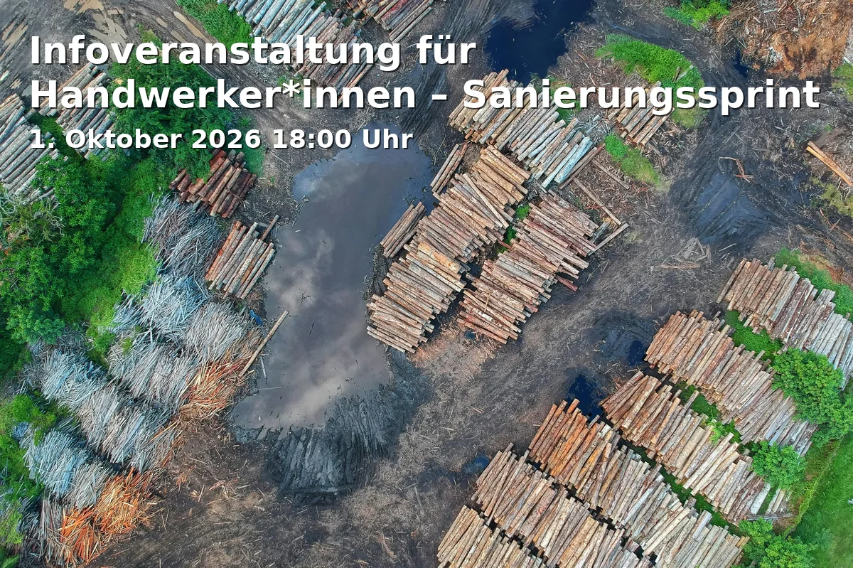 Infoveranstaltung für Handwerker*innen – Sanierungssprint
