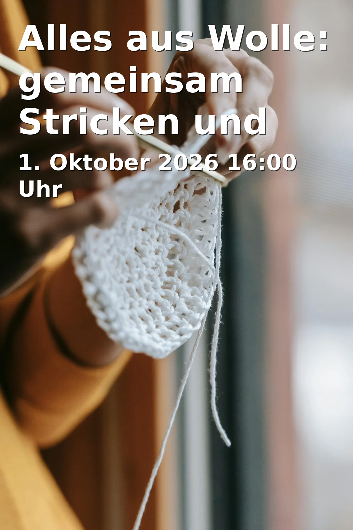 Event: Alles aus Wolle: gemeinsam Stricken und Häkeln in Stadtbibliothek Mannheim - Zweigstelle Seckenheim, Seckenheimer Hauptstraße 96, 68239 Mannheim on 1. Oktober 2026