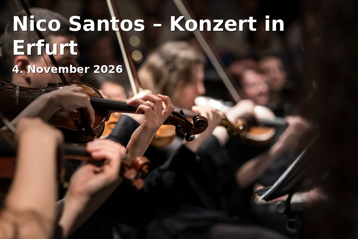 Event: Nico Santos – Konzert in Erfurt in Messehalle Erfurt, Erfurt on 4. November 2026