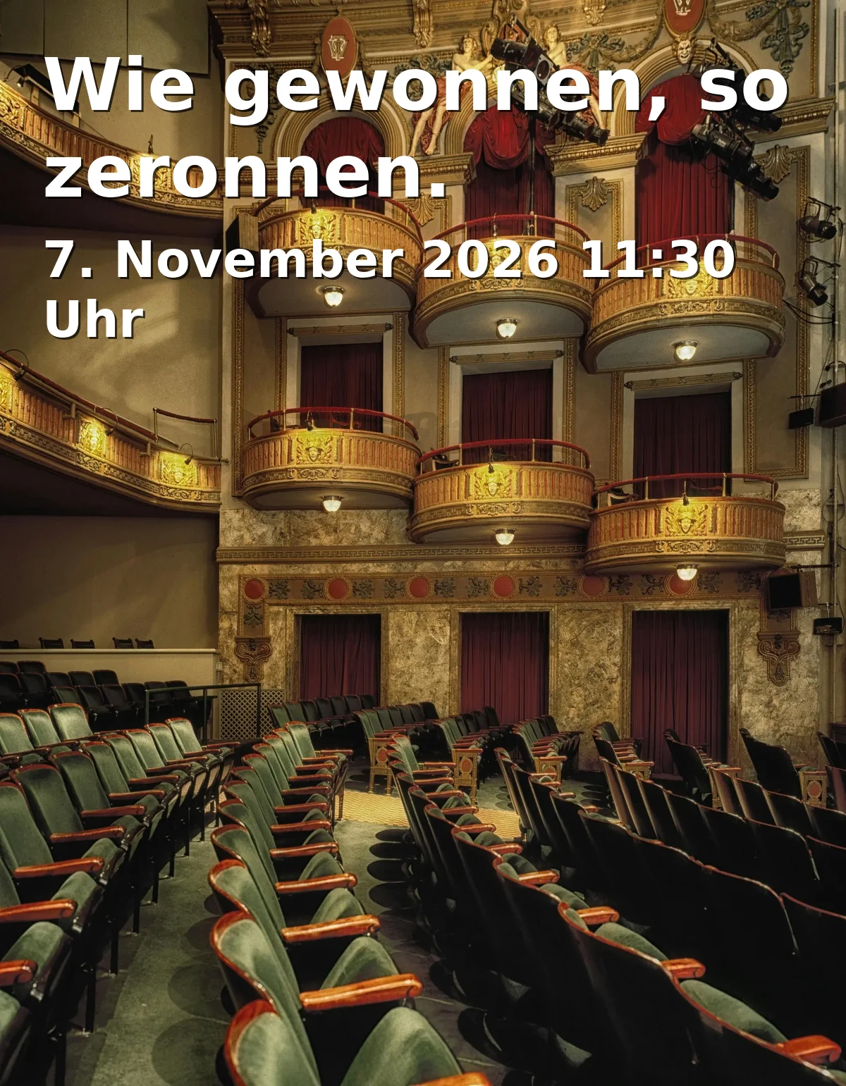 Event: Wie gewonnen, so zeronnen. in Pfarrzentrum St. Otto Michelfeld on 7. November 2026