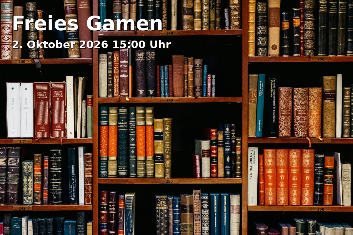 Event: Freies Gamen in Stadtteilbibliothek Haslach, Staudingerstraße 10, 79115 Freiburg on 2. Oktober 2026
