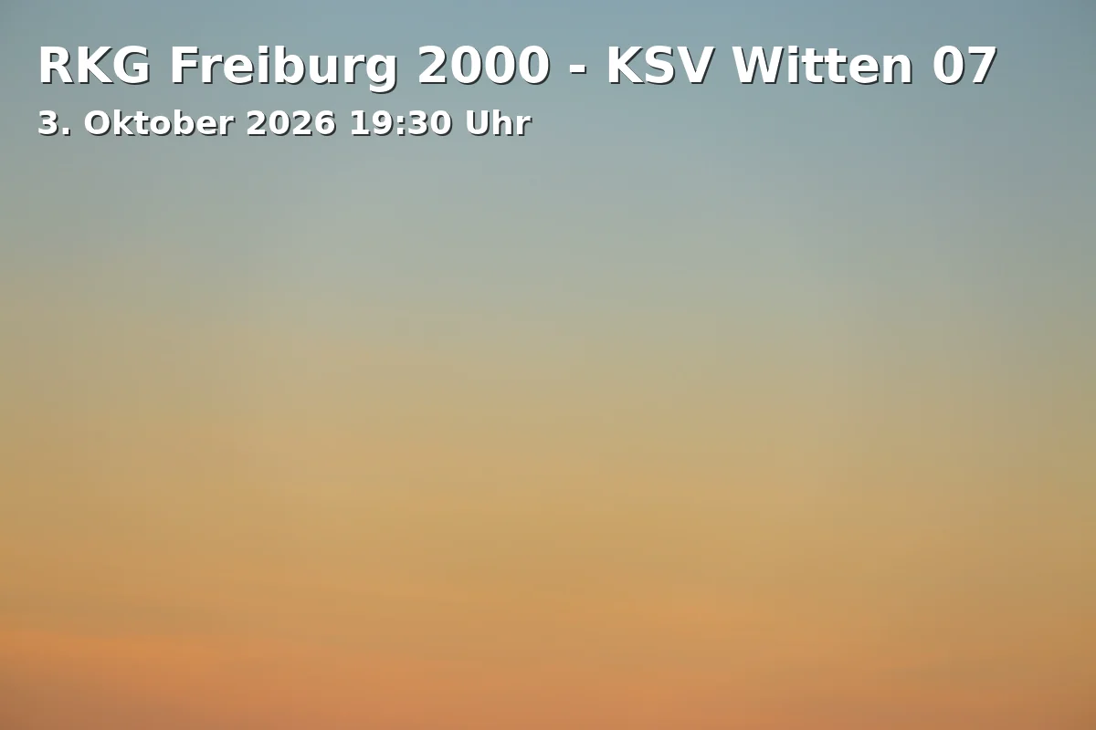 RKG Freiburg 2000 - KSV Witten 07