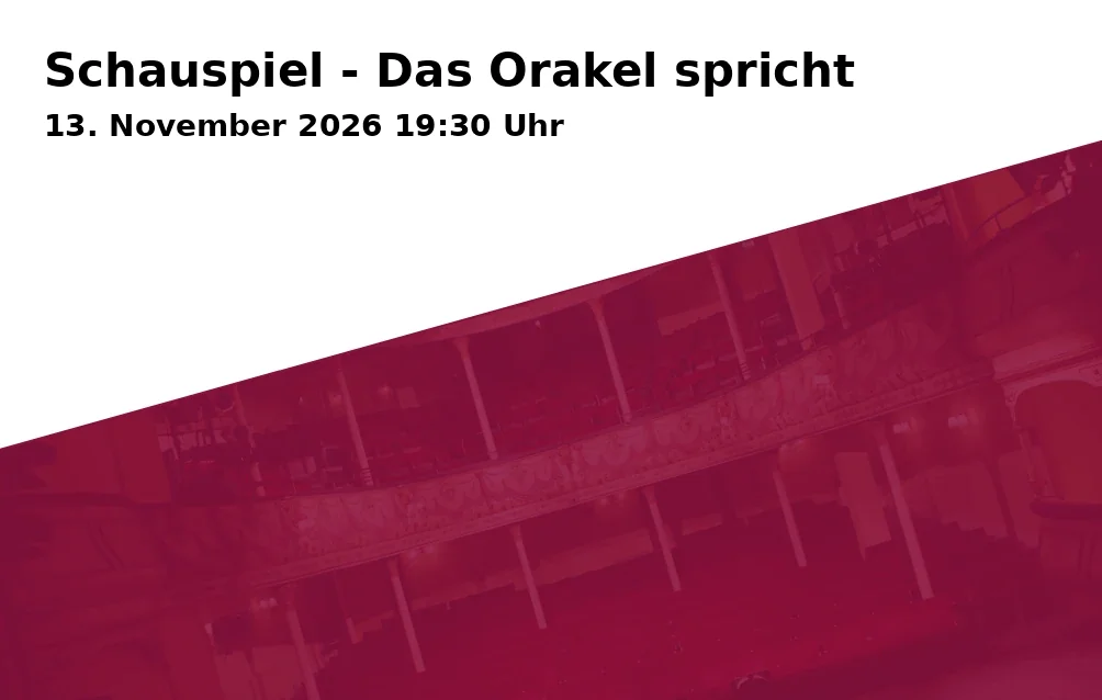 Event: Theater - The Oracle Speaks