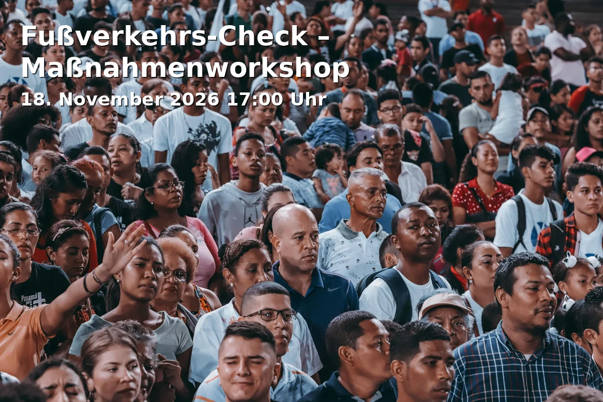 Fußverkehrs-Check – Maßnahmenworkshop