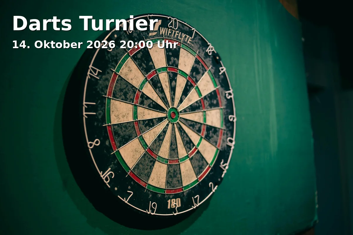 Event: Darts Turnier in SoHo Bar Fürth, Gustavstraße 169, 90762 Fürth on 14. Oktober 2026