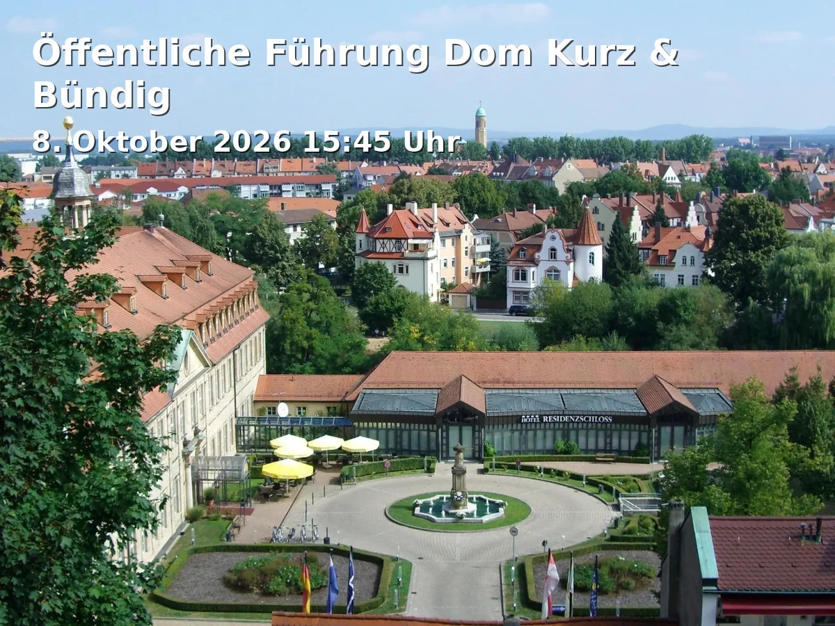 Event: Öffentliche Führung Dom Kurz & Bündig in Domplatz 5, 96049 Bamberg on 8. Oktober 2026
