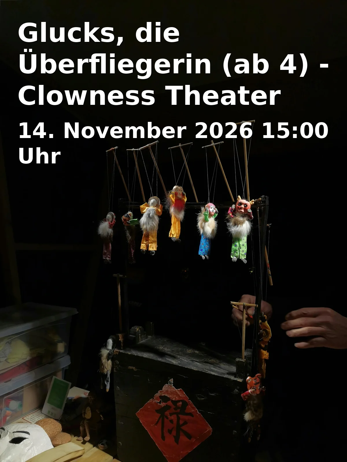 Event: Glucks, die Überfliegerin (ab 4) - Clowness Theater in Abraxas, Sommestraße 30, 86156 Augsburg on 14. November 2026