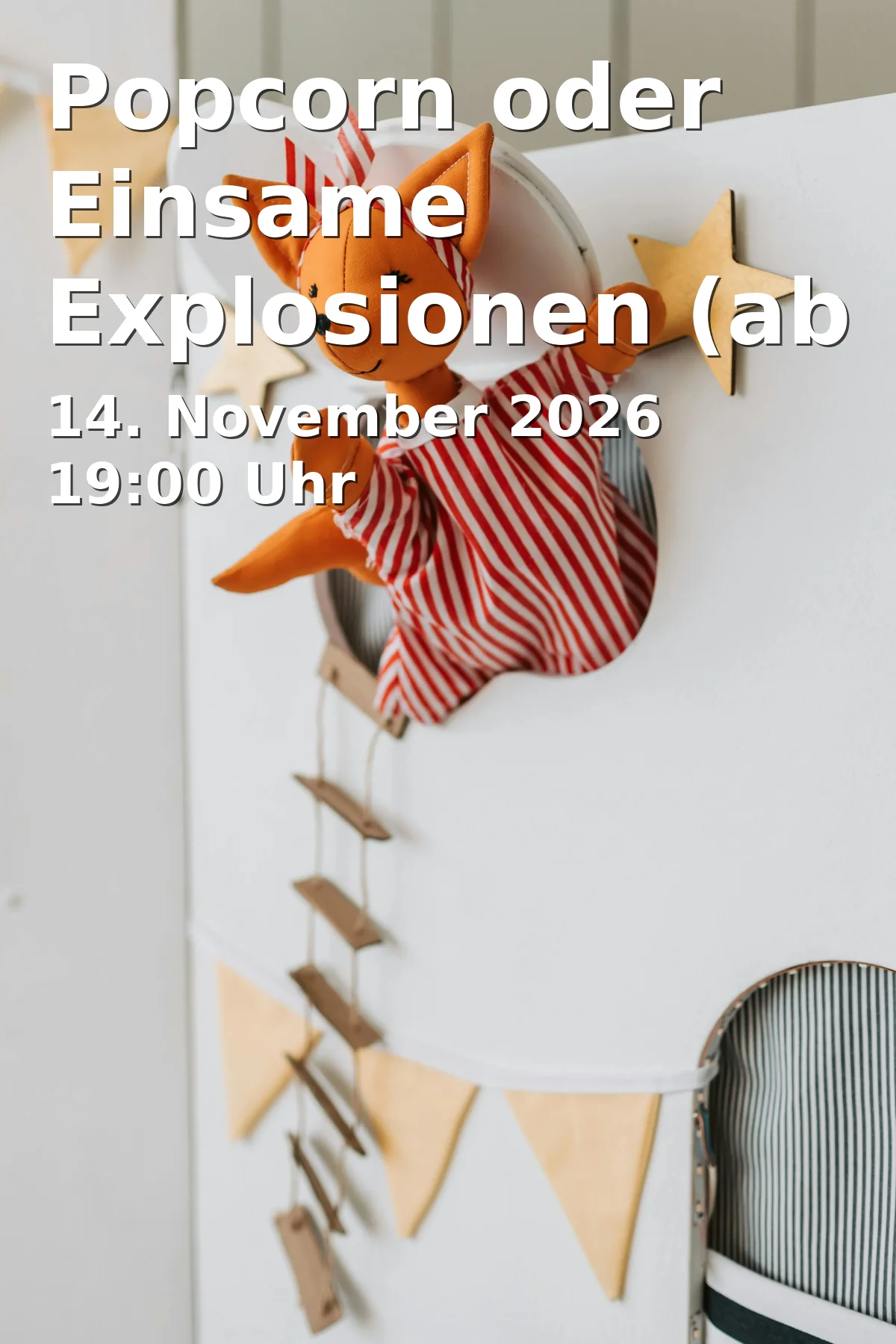 Event: Popcorn oder Einsame Explosionen (ab 13) - Junges Theater Augsburg in Abraxas, Sommestraße 30, 86156 Augsburg on 14. November 2026
