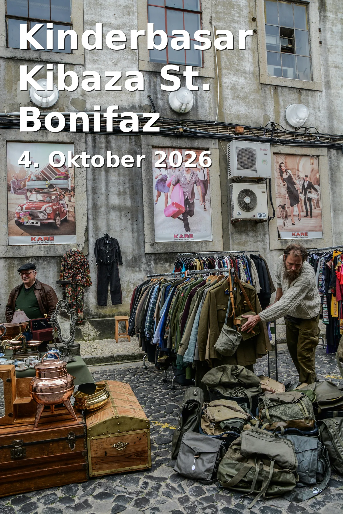 Event: Kinderbasar Kibaza St. Bonifaz Erlangen in Pfarrsaal St. Bonifaz, Sieboldstraße 1, 91052 Erlangen on 4. Oktober 2026