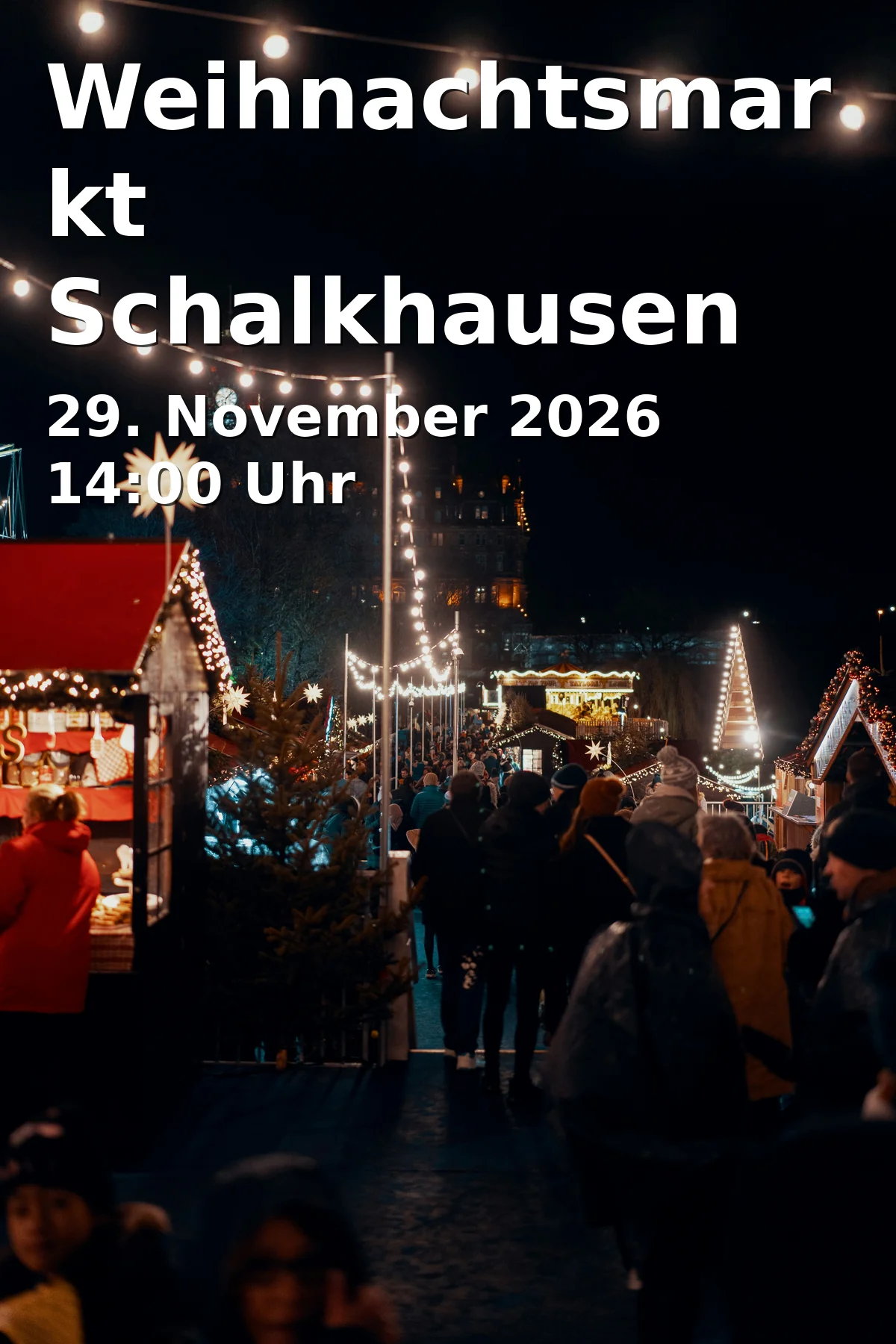 Event: Weihnachtsmarkt Schalkhausen in Schalkhausen, 91522 Ansbach on 29. November 2026