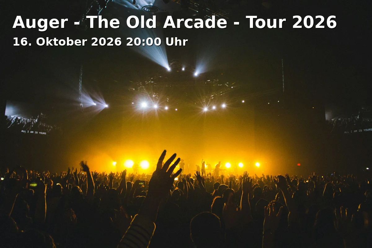 Event: Auger - The Old Arcade - Tour 2026 in EXIL live. music. club., Weender Landstraße 5, 37073 Göttingen on 16. Oktober 2026