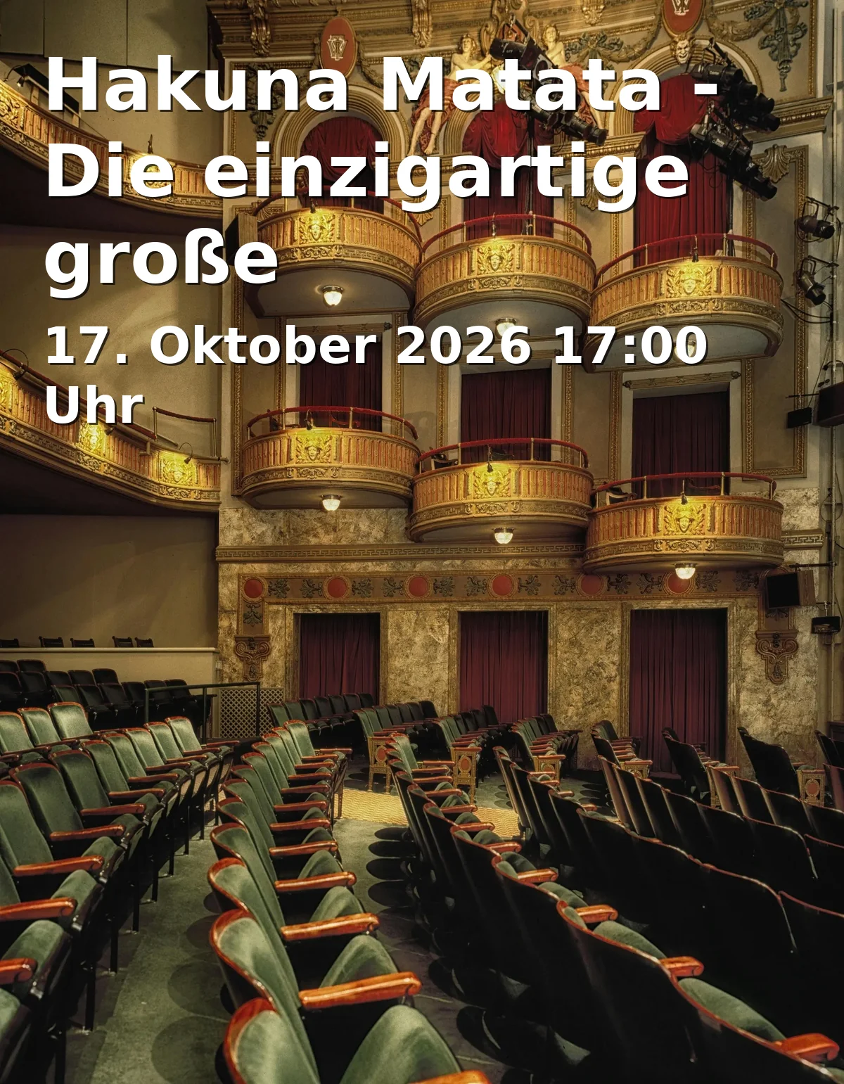 Event: Hakuna Matata - Die einzigartige große Kindermusical-Gala in Stadthalle Göttingen, Albaniplatz 2, 37073 Göttingen on 17. Oktober 2026