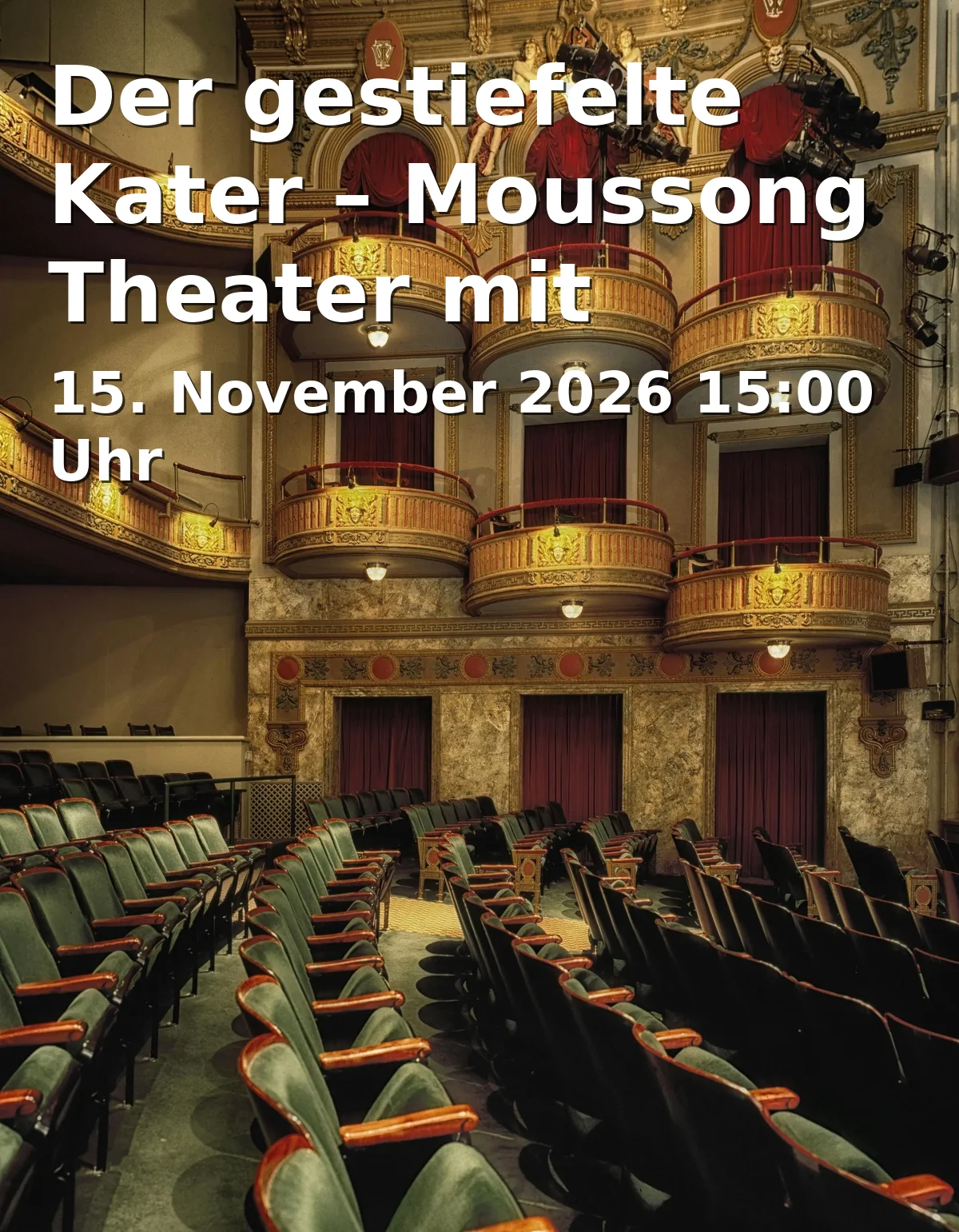 Event: Der gestiefelte Kater – Moussong Theater mit Figuren in Kulturhaus abraxas, Sommestraße 30, 86156 Augsburg on 15. November 2026