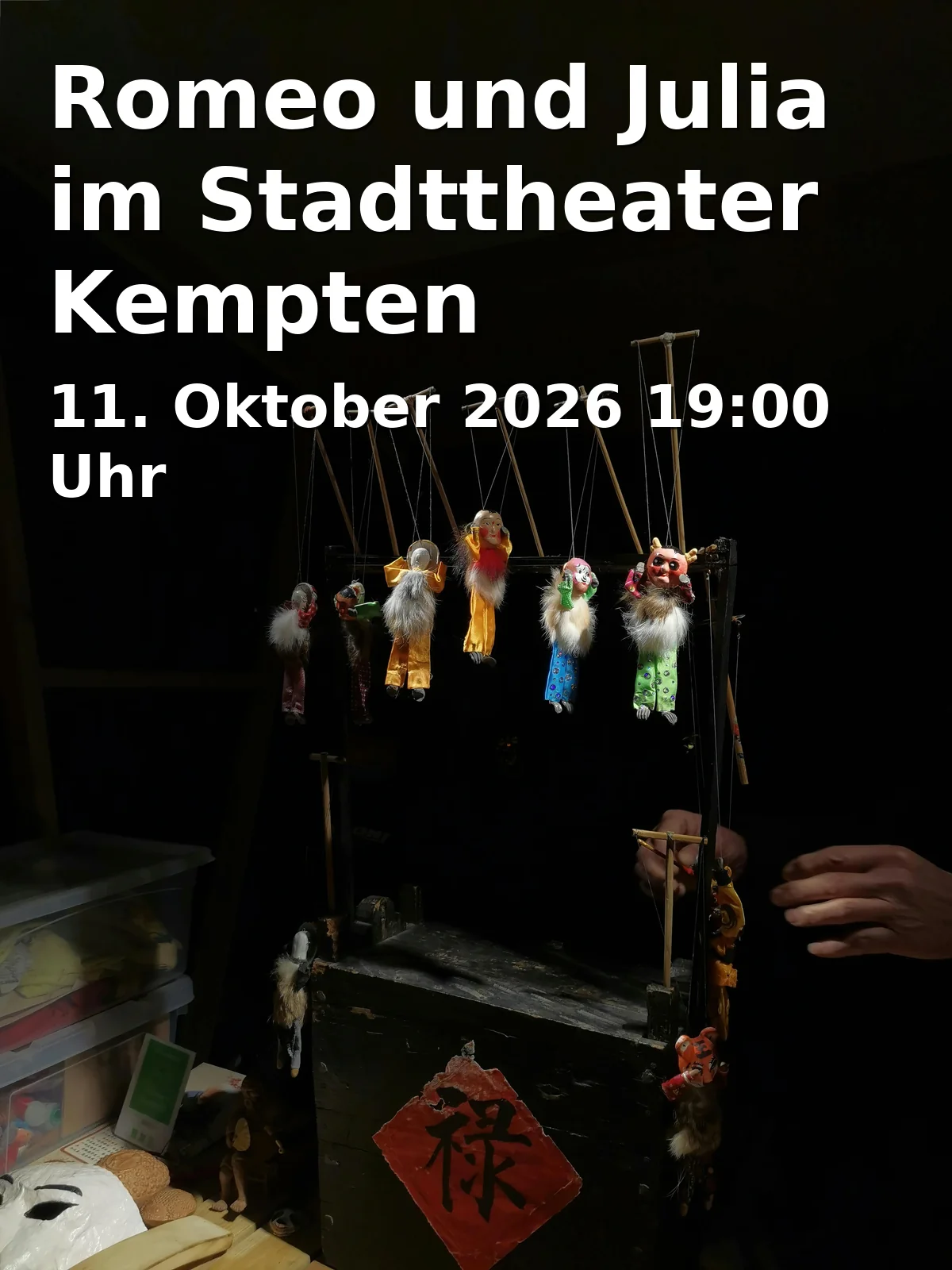 Event: Romeo und Julia im Stadttheater Kempten in Stadttheater Kempten, Rathausplatz 29, 87435 Kempten on 11. Oktober 2026