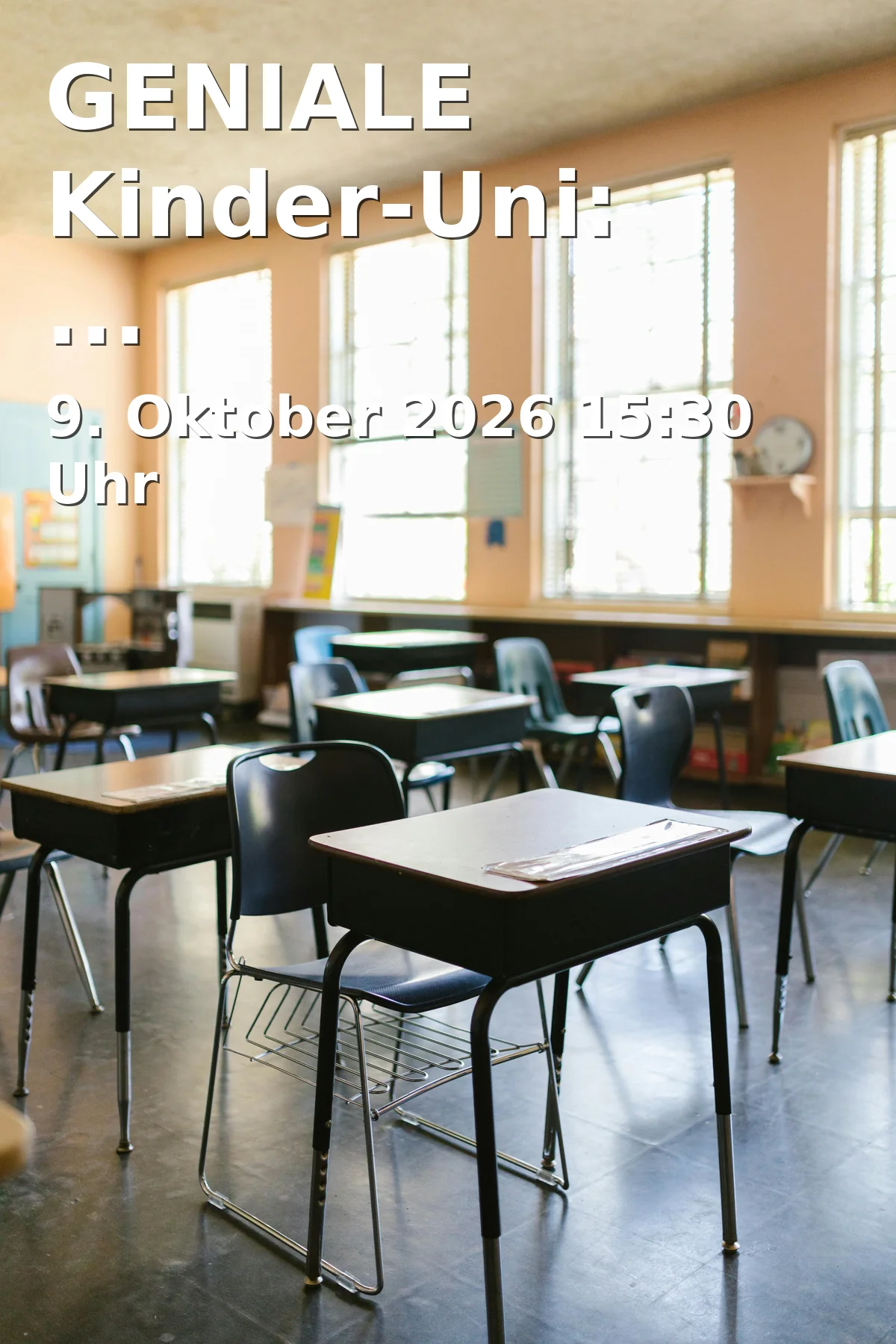 Event: GENIALE Kinder-Uni: Gesundheitswissenschaften in Hörsaalgebäude Y, Universität Bielefeld, Konsequenz 41b, 33615 Bielefeld on 9. Oktober 2026