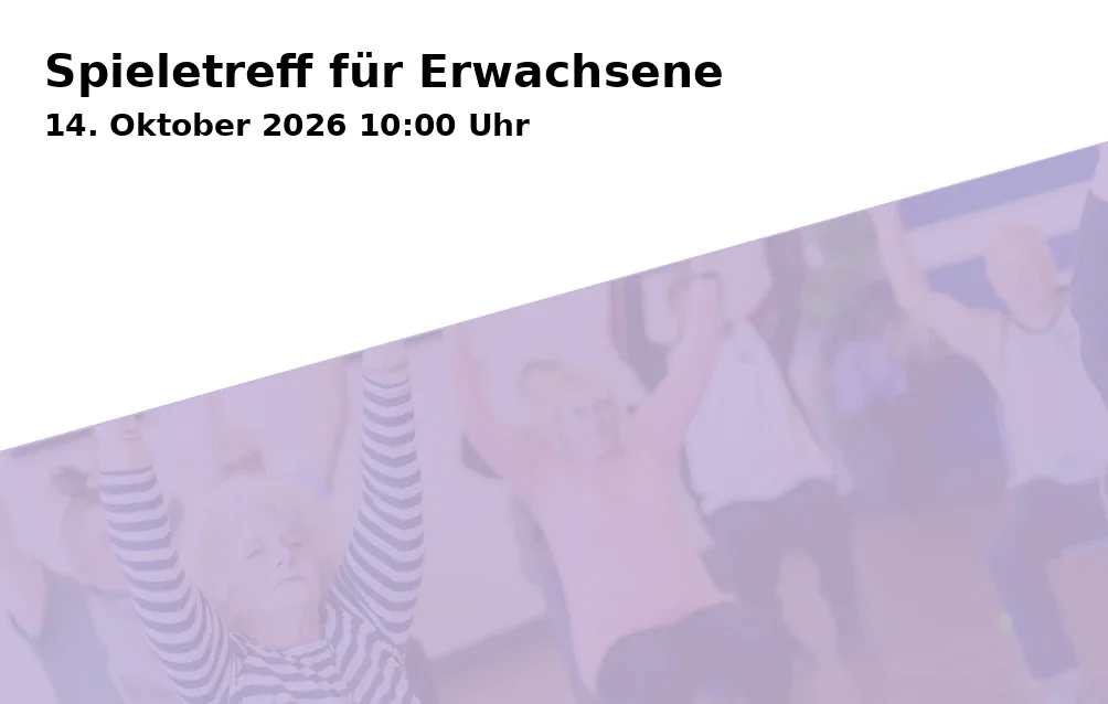 Event: Spieletreff für Erwachsene in Stadtteilbibliothek Horst, Turfstraße 21, 45899 Gelsenkirchen on 14. Oktober 2026