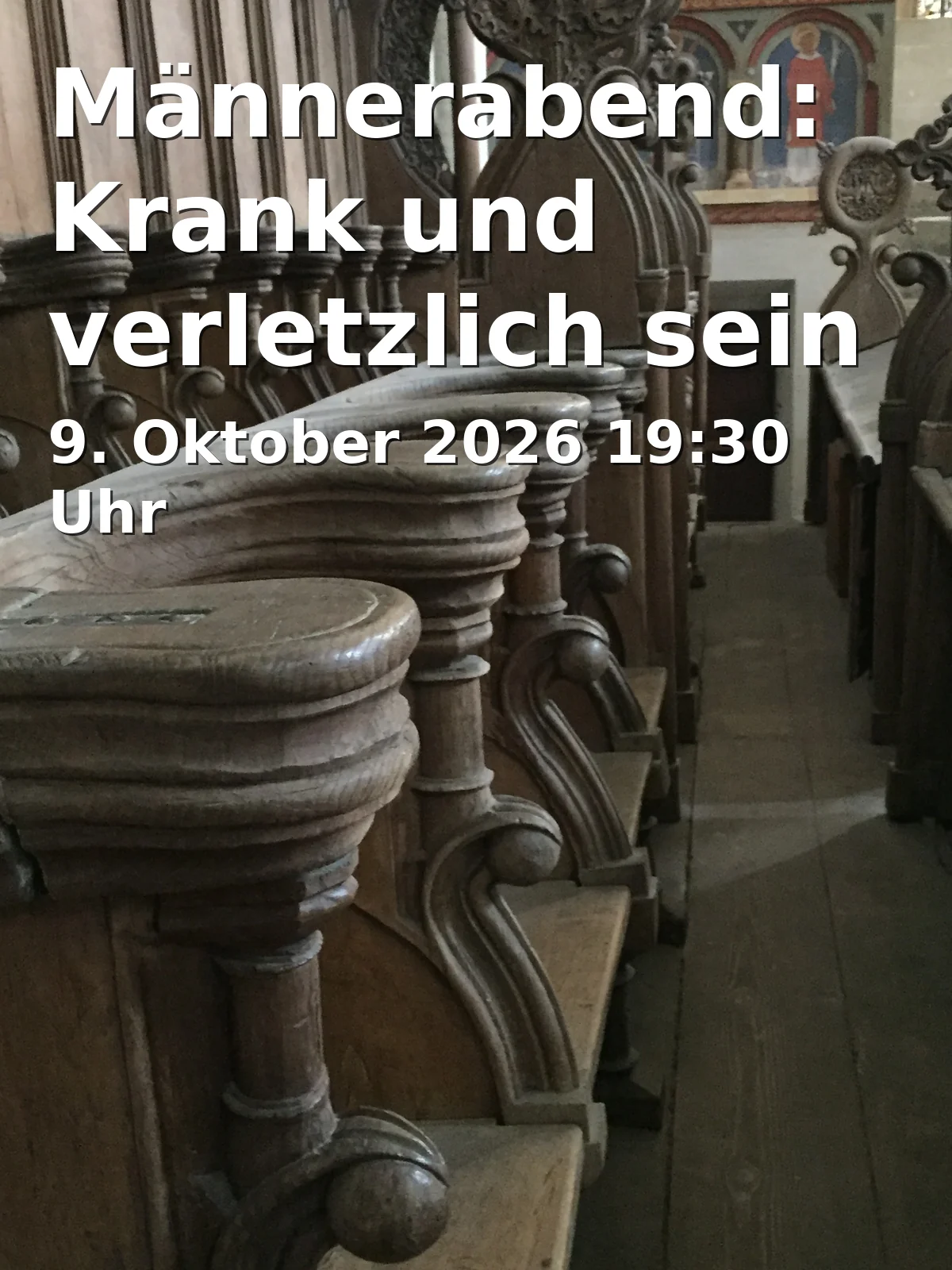 Event: Männerabend: Krank und verletzlich sein als Mann in Autohaus Rabus, Schumacherring 2, 87700 Memmingen on 9. Oktober 2026