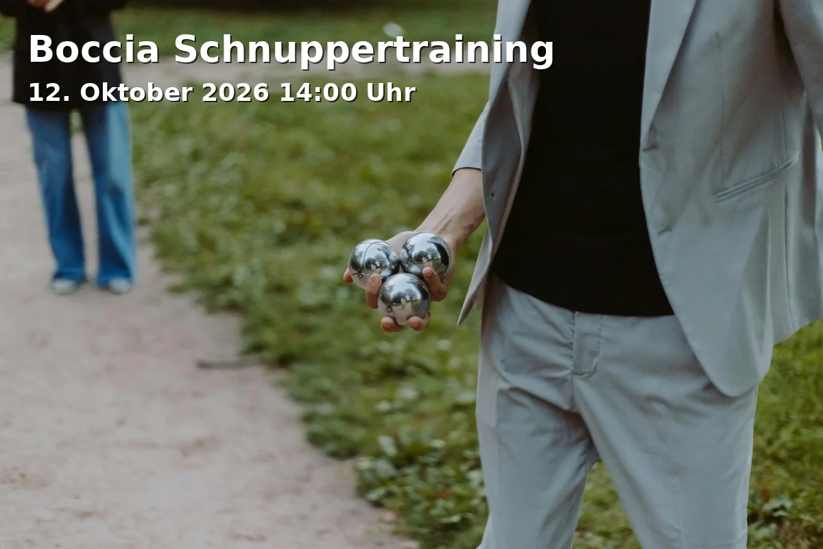 Event: Boccia Schnuppertraining in Boccia-Anlage beim Stadion, Bodenseestraße, 87700 Memmingen on 12. Oktober 2026